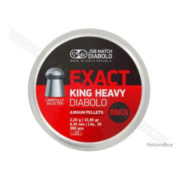 Plombs JSB Exact King Heavy MKII 6.35 mm 33.95 grain