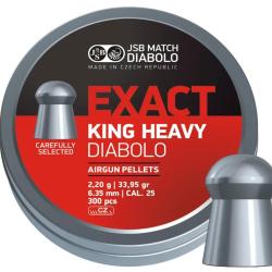 Plombs JSB Exact King Heavy 6.35 mm 33.95 grain
