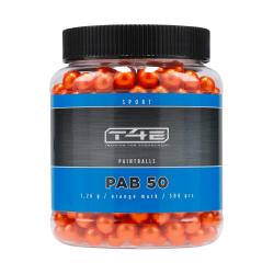 Billes pour arme de d&eacute;fense T4E Paintball Bio Orange - Cal. 50 x500