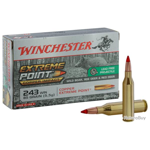 Balles de chasse Winchester Extreme Point Copper 85 gr