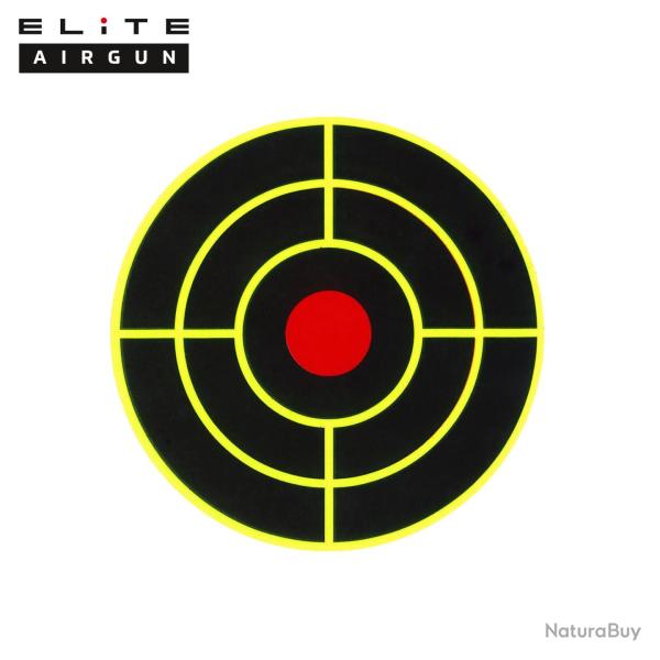 Cible R�active Jaune Elite Airgun Diam�tre 7,5 cm (x200)