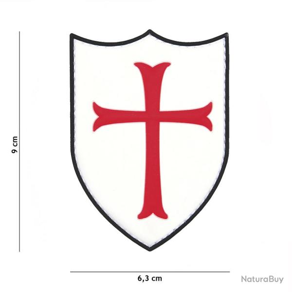 Patch 3D PVC Crusader (101 Inc) Blanc