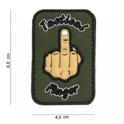Patch 3D PVC Tactical finger (101 Inc) OD