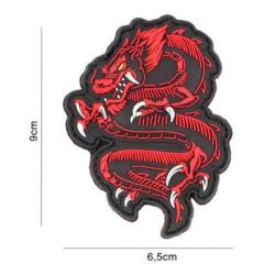 Patch 3D PVC Dragon (101 Inc) Rouge
