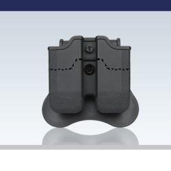 Porte Chargeur CQC PX4 & USP (x2) Noir (Amomax)