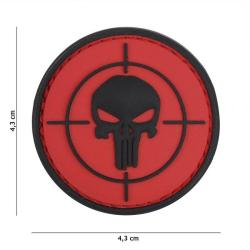 Patch 3D PVC Punisher Rouge (101 Inc)
