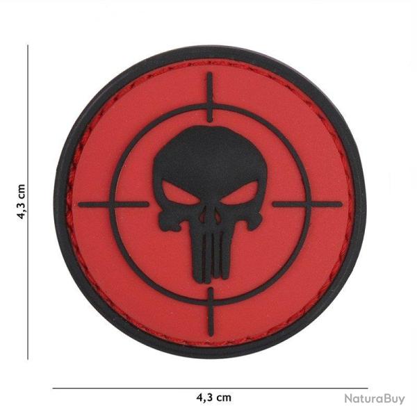 Patch 3D PVC Punisher Rouge (101 Inc)