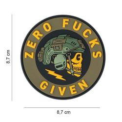 Patch 3D PVC Zero Fucks Given (101 Inc)