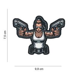 Patch 3D PVC Gun Girl (101 Inc)