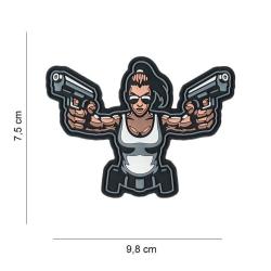 Patch 3D PVC Gun Girl (101 Inc)