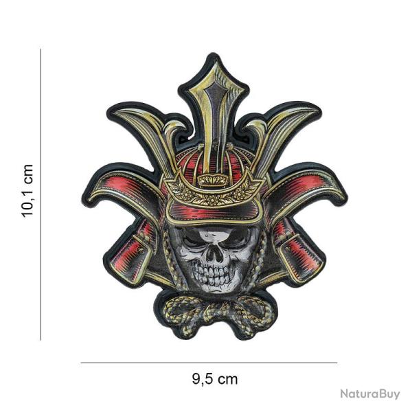 Patch 3D PVC Skull Samurai (101 Inc)