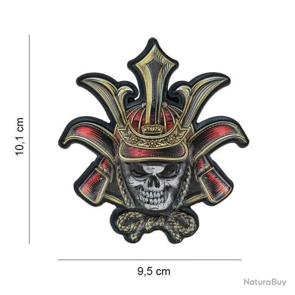 Patch 3D PVC Skull Samurai (101 Inc)