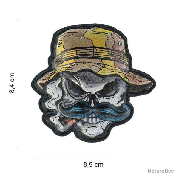 Patch 3D PVC Skull Bush Ranger (101 Inc)