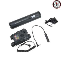 Silencieux Traceur Rechargeable MIT w/ Boitier PEQ (G&G) Noir