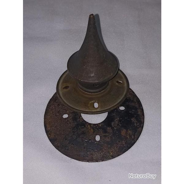 Pointe et contre plaque casque � pointe 1895 Prussien WW1