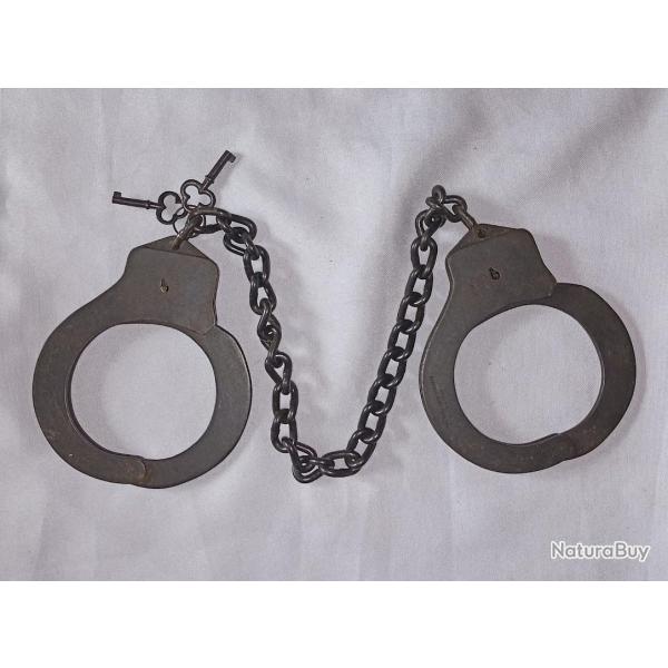 Menottes entrave MP US Army WW2 military Police 39/45