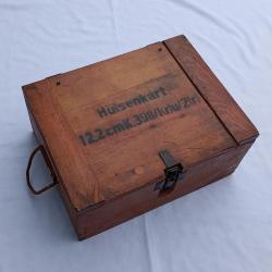 Caisse de munitions Allemande 1943 douilles 12.2cm WW2