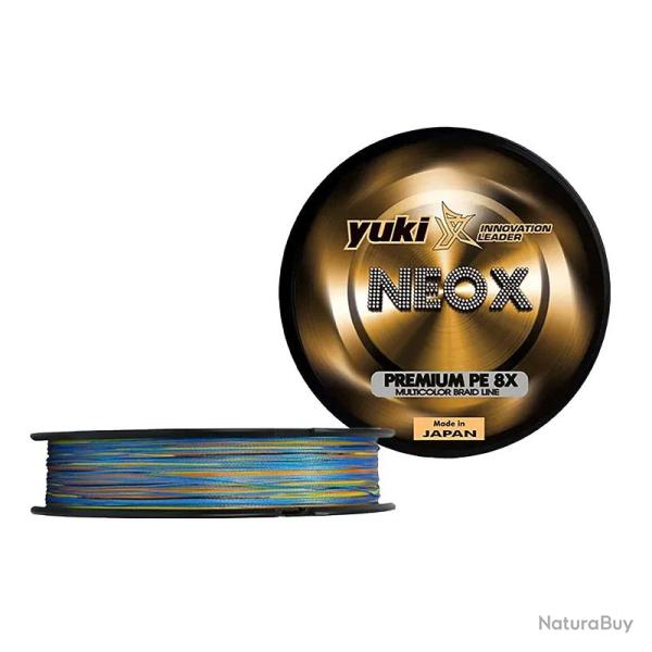 Tresse YUKI Neox premium PE 8X Multicolore 300m � 0.20mm