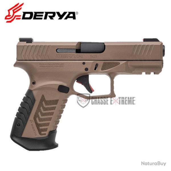 Pistolet DERYA DY9 avec Optic Ready Cal 9x19 Fde