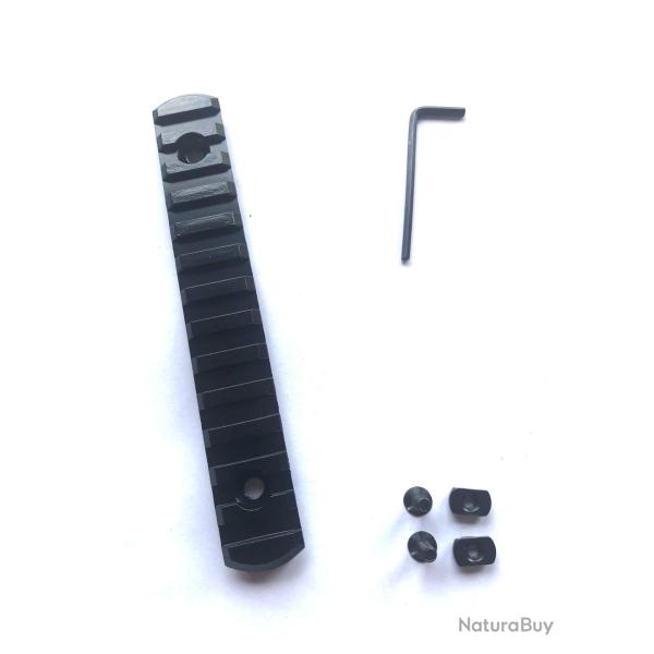 Rail picatinny: M-LOK 13, aluminium � bords arrondis