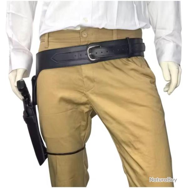 �tui ceinturon revolver  Master Cool Classic � canon unique pour revolver courts et long (noir) (3)