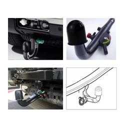 Cache boule attelage Universal 50MM Trailer Black Trailer Ball Cover Tow Bar
