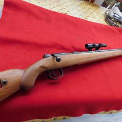 carabine DSM 34 fabriqu&eacute;e par mauser equip&eacute;e d' une ZF 41 cal 22lr