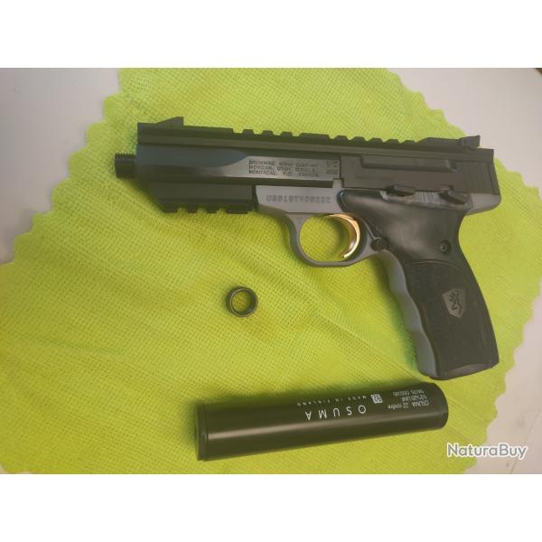 BROWNING BUCK MARK BLACK LEBEL 22 LR + silencieux