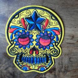 &eacute;cusson  sugar skull thermocollant