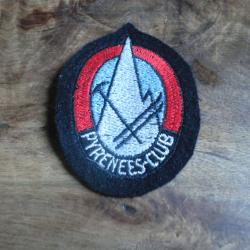 &eacute;cusson  tissu brod&eacute;e pyr&eacute;n&eacute;es club