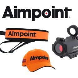 VENTE FLASH ! - VISEUR AIMPOINT MICRO H-2 2MOA NOIR (CASQUETTE + BRETELLE)