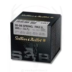 50 balles FMJ Cal.30-06 180Grs S&B