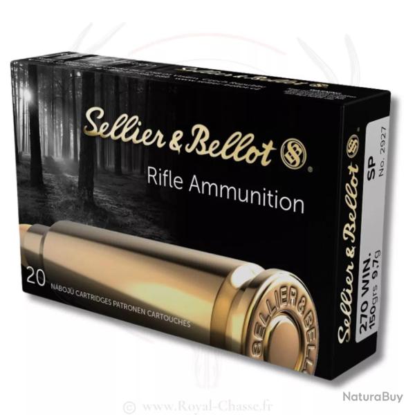 20 balles SP Cal.270 WIN 150Grs S&B