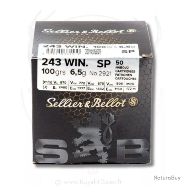 50 balles SP Cal.243Win 100Grs S&B