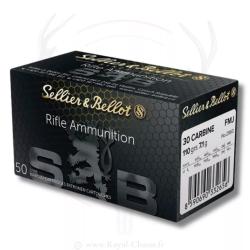 50 balles Cal.30 Carbine 110grs FMJ S&B
