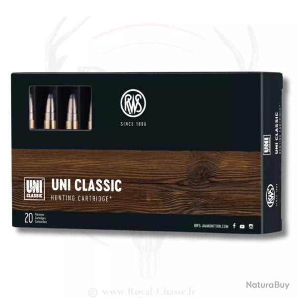 20 balles UNI CLASSIC Cal.308W 180GRS RWS