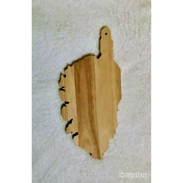 Planche a d�couper en forme de l'�le de beaut�.