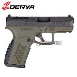 Pistolet DERYA DY9Z Optic Ready Cal 9x19 Noir/Vert