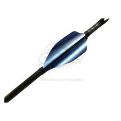 Plume Spin Round 50 mm par 50 - XS Wings - Droitier / Bleu Ciel M&eacute;tallique