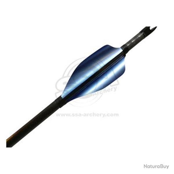 Plume Spin Round 50 mm par 50 - XS Wings - Droitier / Bleu Ciel M�tallique