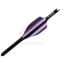 Plume Spin Round 50 mm par 50 - XS Wings - Droitier / Violet Argent&eacute;