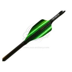 Plume Spin Round 50 mm par 50 - XS Wings - Gaucher / Vert M&eacute;tallique