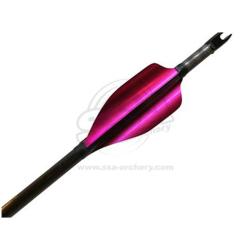 Plume Spin Round 50 mm par 50 - XS Wings - Gaucher / Rose M&eacute;tallique