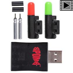 Lumi&egrave;re Spomb Light Rouge + Vert (Kit Complet)