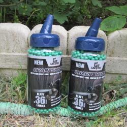 Lot de 2 pots de 2000 billes 6mm airsoft en 0.36g non ouvert.(etg)