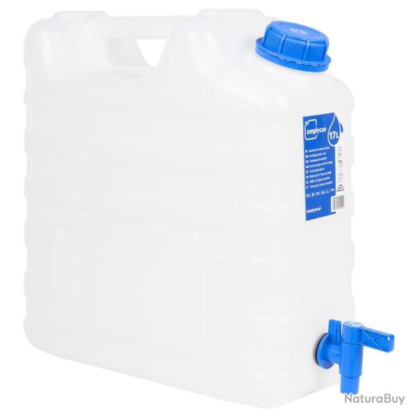 R�servoir d'eau avec robinet transparent 15 L plastique