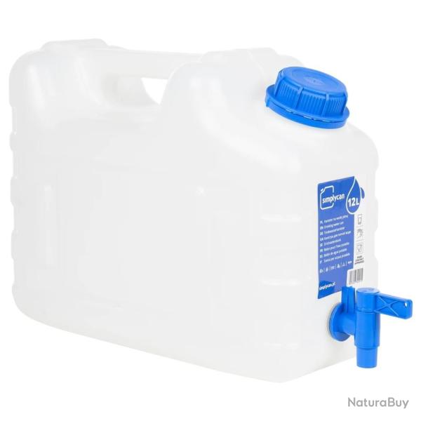 R�servoir d'eau avec robinet transparent 10 L plastique