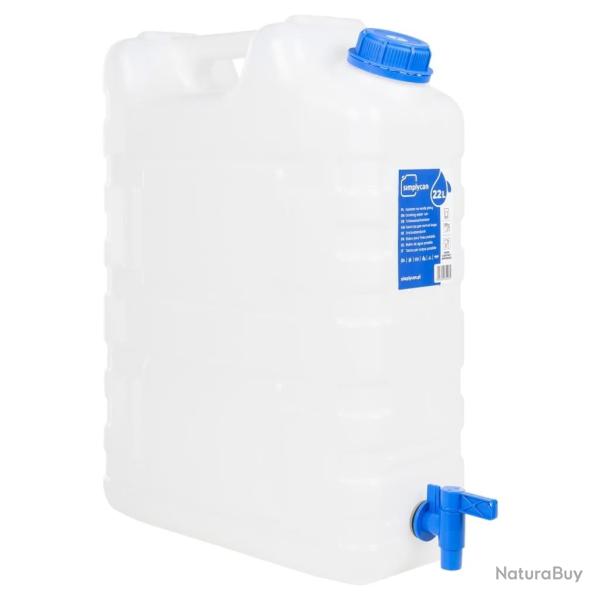 R�servoir d'eau avec robinet transparent 20 L plastique