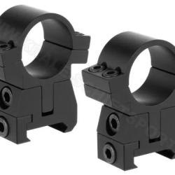 Colliers pour lunette FX No Limit - 25,4 mm - Haut - Picatinny