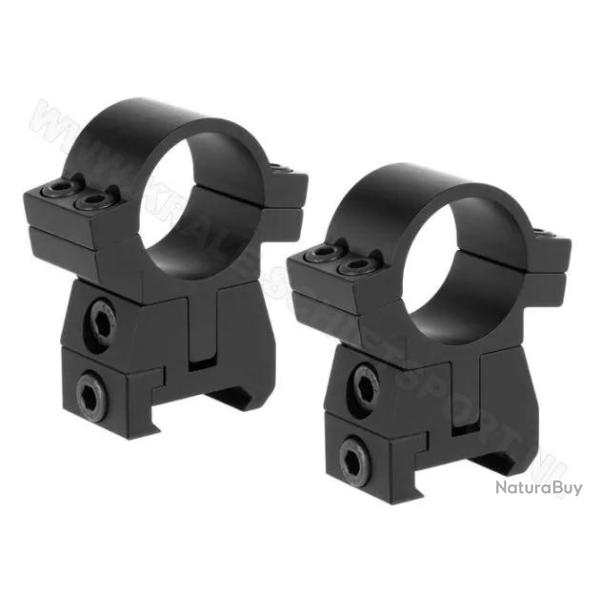 Colliers pour lunette FX No Limit - 25,4 mm - Haut - Picatinny